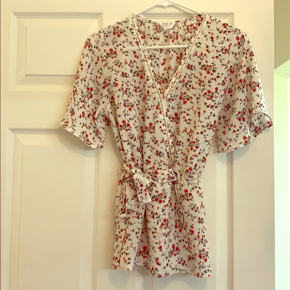 Flirty and Fun Floral Blouse